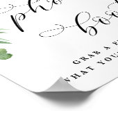 アドレフローラフォトブース結婚式レセプションサイン ポスター (角)