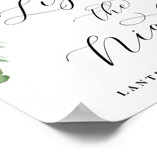 アドレフローラライト夜はサインを結婚送り出す ポスター (角)