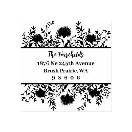 アドレモダンスシンプルファンシーワイルドフラワーズ&ウィッグ ラバースタンプ (インプリント)