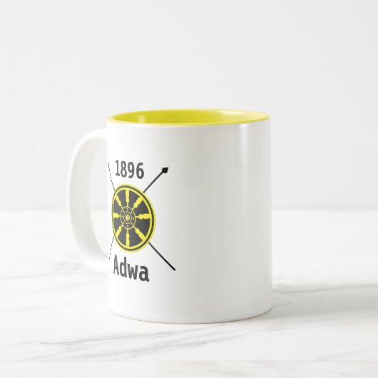 アドワの勝利の日の戦いエチオピアのマグカップ ツートーンマグカップ (正面左)