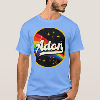 アドンレインボーイン宇宙ヴィンテージスタイル Tシャツ