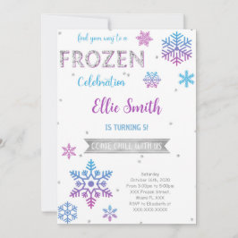 アナと雪の女王の誕生日招待状 招待状