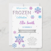 アナと雪の女王の誕生日招待状 招待状 (正面)