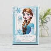 アナと雪の女王の誕生日 招待状 (スタンド正面)