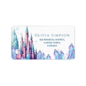 アナと雪の女王 カートゥーン城 1歳の誕生日パーティー ラベル (正面)