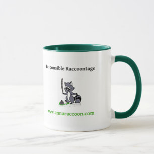 アナのアライグマの責任があるRaccoontageのマグ マグカップ