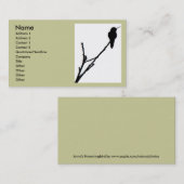 アナのハチドリの名刺 名刺 (正面/裏面)