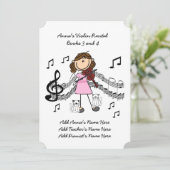 アナのバイオリンの演奏会の招待状カード10歌 招待状 (スタンド正面)