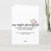 アナの人間による引用文の珊瑚のガーベラ、 カード (裏面)