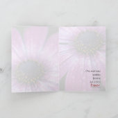 アナの人間による紫色のアフリカデイジー、 カード (内部)