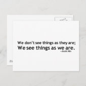 アナイスニンやる気を起こさせる見積 ポストカード (正面/裏面)