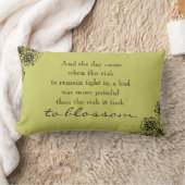 アナイスニンリスク引用文装飾用クッション ランバークッション (ブランケット)