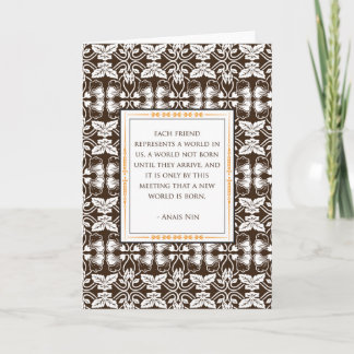 アナイスニン友情カード カード