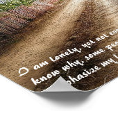 アナイスニン引用文の孤独:ゴージャスなウォールアート ポスター (角)