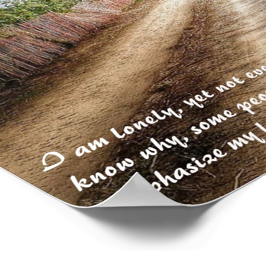 アナイスニン引用文の孤独：ゴージャスなウォールアート ポスター (角)