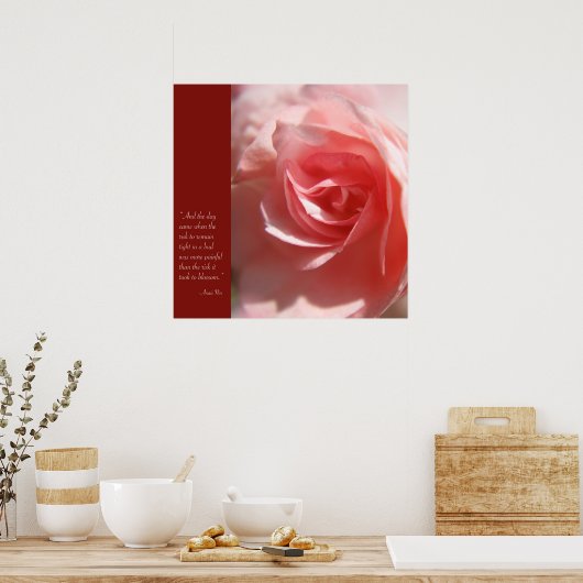 アナイスニン引用文ポスターinピンク ポスター (キッチン)