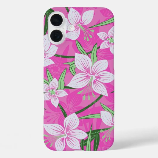 アナイナホウハワイアン熱帯フローラピンク Case-Mate iPhoneケース (裏面)