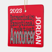 アナウンサー並外カスタム セラミックオーナメント (左)