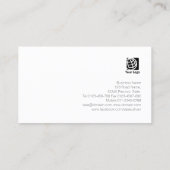 アナウンサー金ゴールドマイクアイコンエンターテイメント 名刺 (裏面)