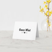 アナウンスカード妊娠の新しい仕事を推測 カード (黄色い花)