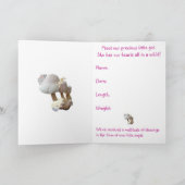 アナウンスベビーガールマッシュルーム玩具遊び場 案内状 (内部)