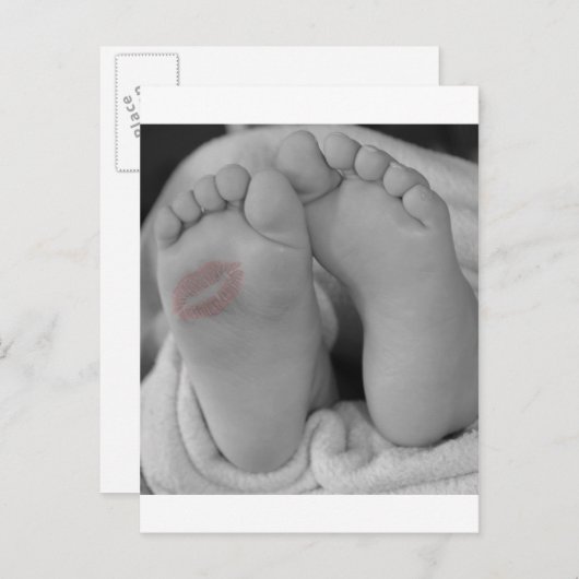 アナウンスベビーシャワークリブ子供部屋 案内ポストカード (正面/裏面)