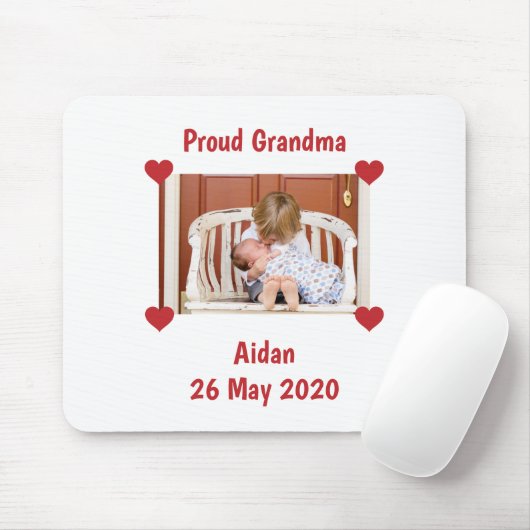 アナウン生まれたばかりのスラブおばあちゃんベビー写真 マウスパッド (マウス)