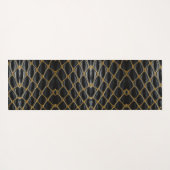 アナエレガントコンダのスキンパターン – モノクロ生地 ヨガマット (裏面(横))