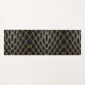 アナエレガントコンダのスキンパターン – モノクロ生地 ヨガマット (正面(横))