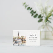アナエレガントポリスメリーランド水彩旅行 名刺 (スタンド正面)