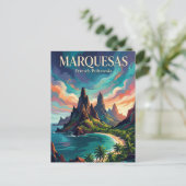 アナオ湾 フランス領ポリネシア ポストカード (スタンド正面)