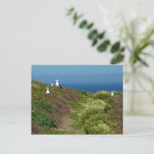 アナカパ島の花とカモメ ポストカード (スタンド正面)