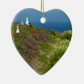 アナカパ島の花と貝殻 セラミックオーナメント (右)