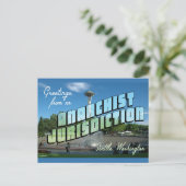 アナキストのシアトルからの挨拶！ポストカード ポストカード (スタンド正面)