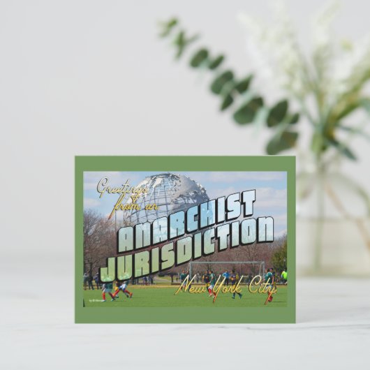 アナキストのニューヨーク市からの挨拶！ ポストカード (スタンド正面)