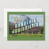 アナキストのニューヨーク市からの挨拶! ポストカード (正面/裏面)