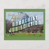 アナキストのニューヨーク市からの挨拶! ポストカード (正面)