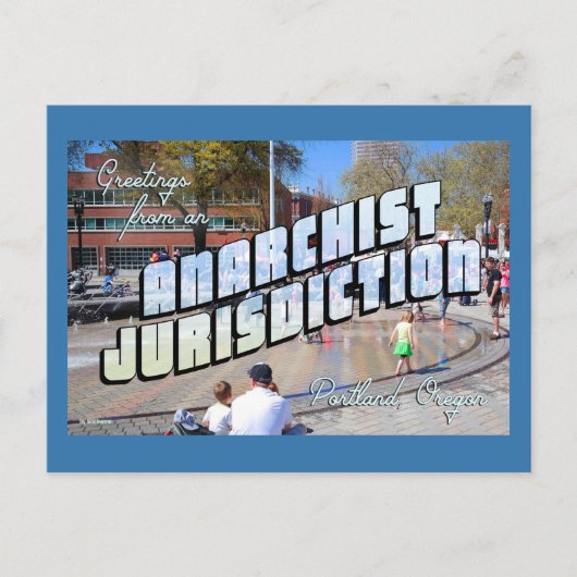 アナキストの街ポートランドからこんにちは! ポストカード (正面)