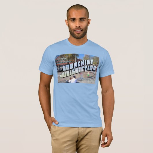 アナキスト·ポートランドからの挨拶 Tシャツ (正面フル)