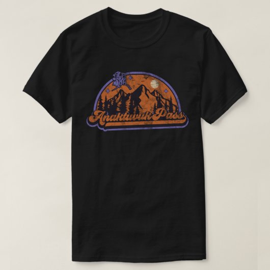 アナクトゥヴク峠, アラスカ州 Tシャツ (デザイン正面)