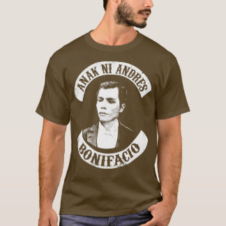 アナクニアンドレスボニファシオフィリピ誇りを持ったノスローガン Tシャツ