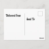 アナグマがギターを弾いてパイナップルの誕生日 ポストカード (裏面)