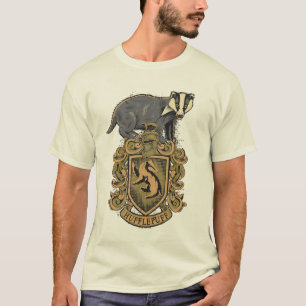 アナグマが付いているハリー・ポッターシリーズ Hufflepuffの頂上 Tシャツ