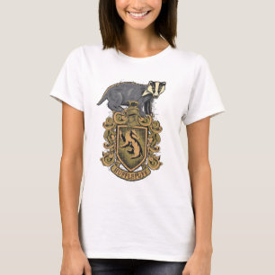 アナグマが付いているハリー・ポッターシリーズ Hufflepuffの頂上 Tシャツ