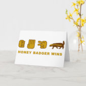 アナグマが勝つ カード (黄色い花)