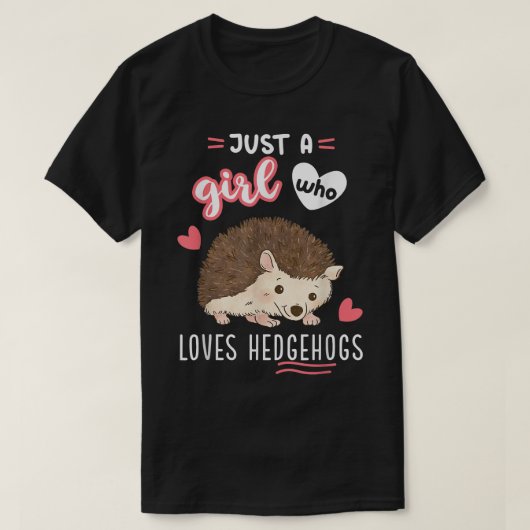 アナグマが好きな女の子 Tシャツ (デザイン正面)