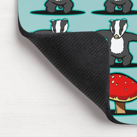 アナグマのきのこのヘビ マウスパッド (コーナー)