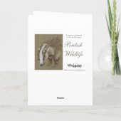 アナグマのイギリスの野性生物のクリスマスカード シーズンカード (裏面)