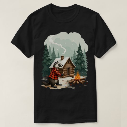 アナグマのキャビンライフ Tシャツ (デザイン正面)