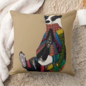 アナグマのスエード クッション (ブランケット)